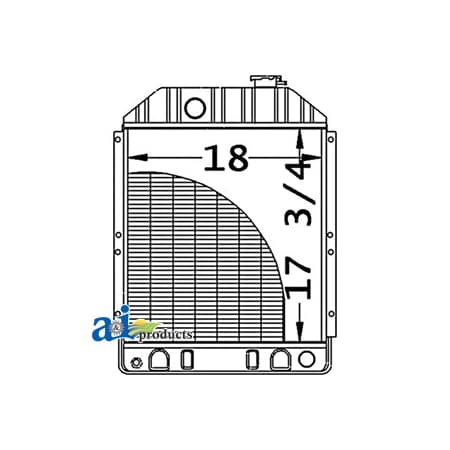 A & I Products Radiator 22" x23" x10" A-MG771716